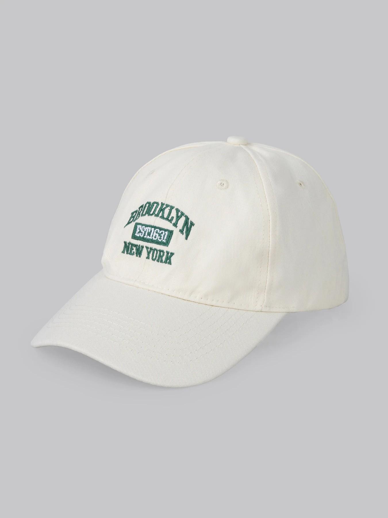 1PC Women's Adjustable Letter Embroidery Baseball Hat, Casual Loose-Fit, Breathable Soft Cap for Outdoor, Music Festival, Fall Winter Gift