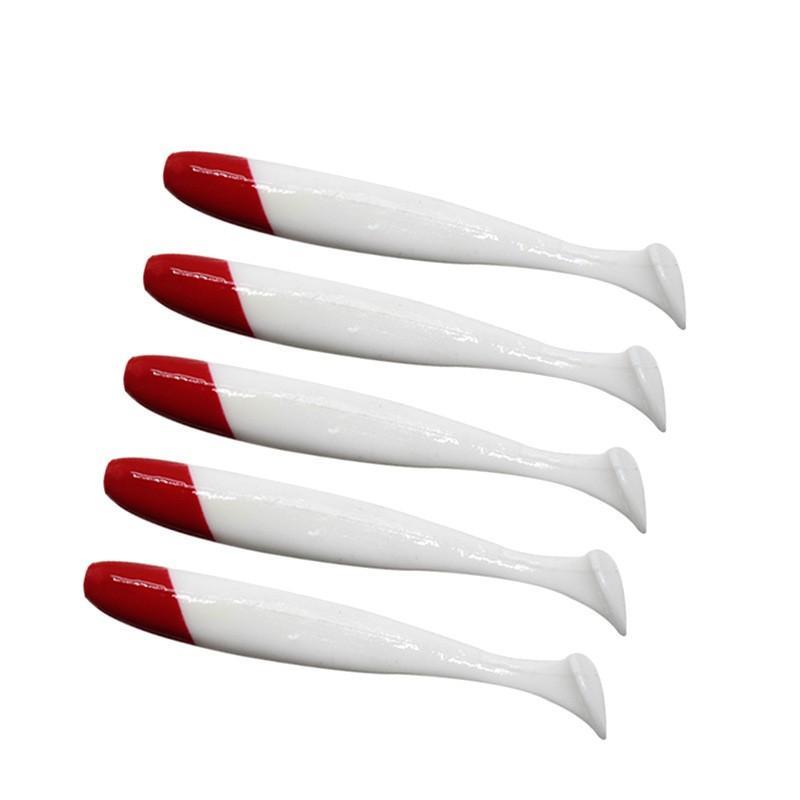 5/10/20pcs 7cm/6.3cm/5.5cm Head Tail Soft Bait, Mini 2g Fish Lure, T-Shaped Worm Shape, High Performance for Bass and Dogfish Fishing