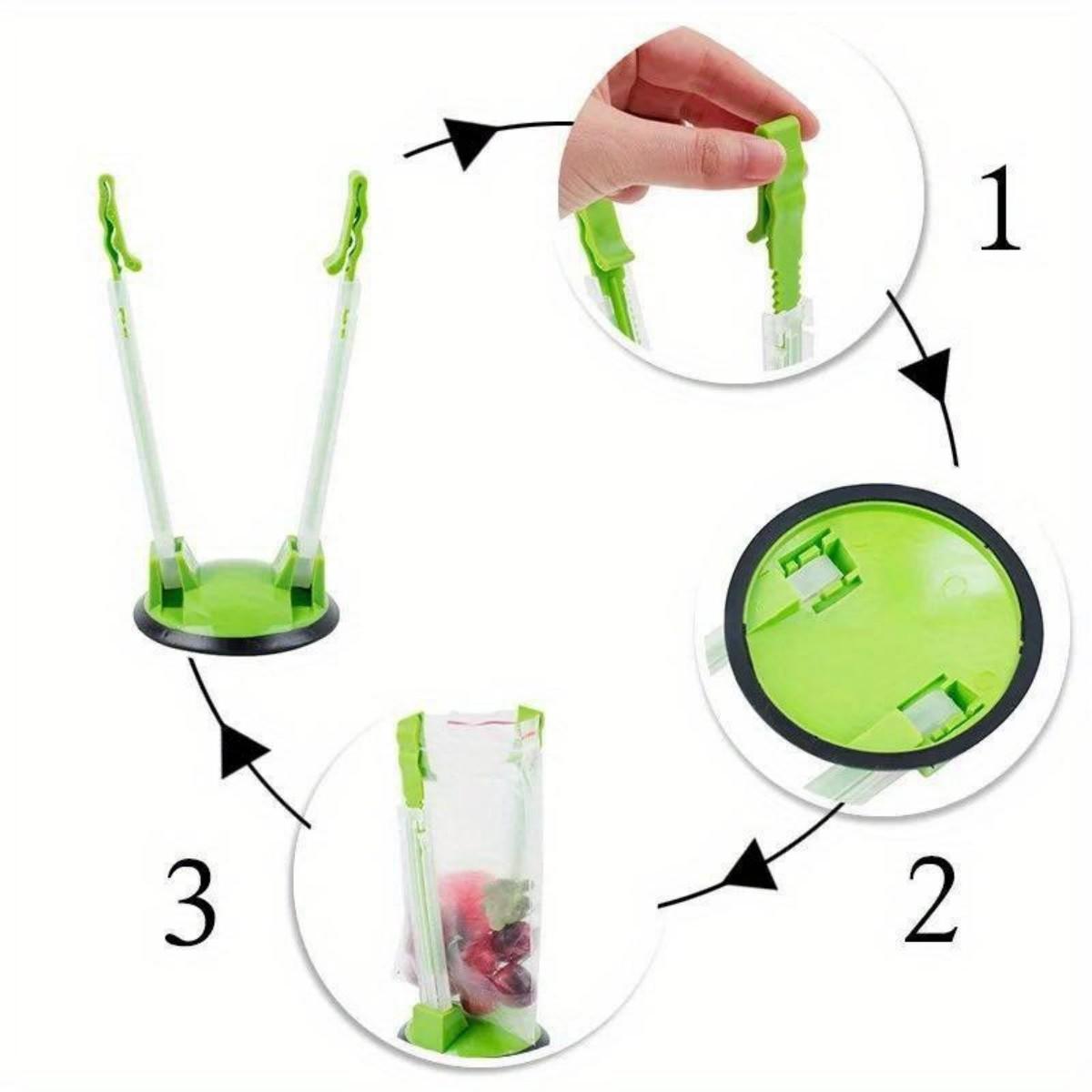 Practical Bag Rack Set, Kitchen Storage Organizer, Multi-Functional Hanging Device for Plastic Bags, Food Prep Bags, Freezer Bags, Kitchen Gadgets