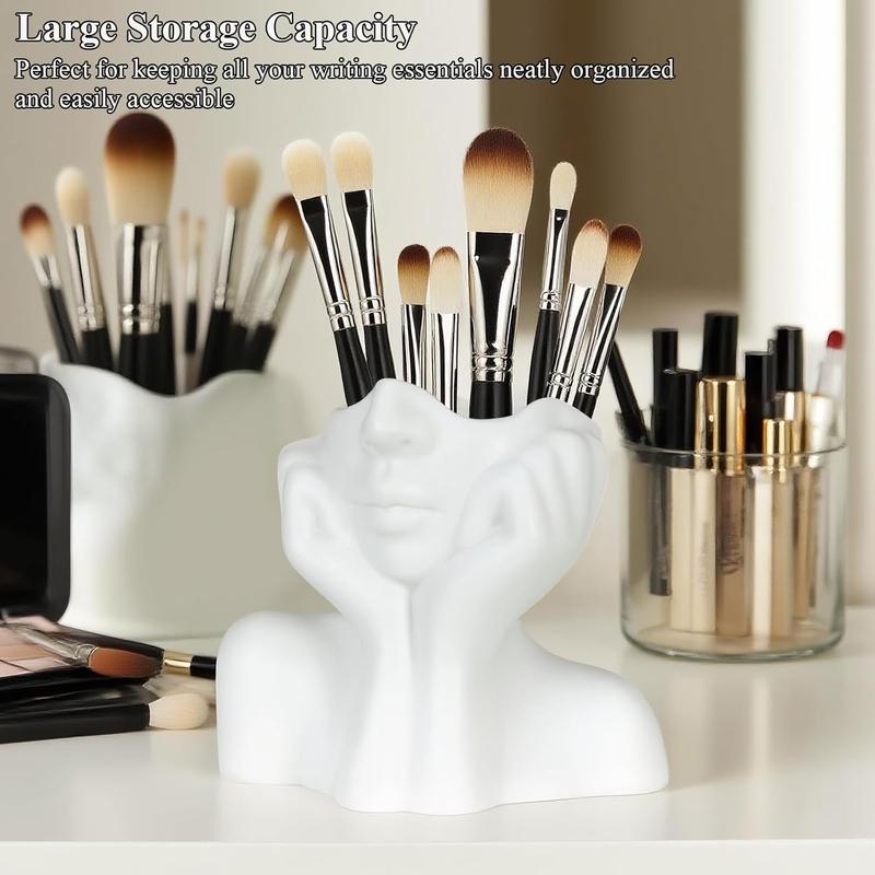 Unique Creative Makeup Brush Holder Pen Holder Storage Box, Desktop Organizer Tool, 30-Piece Set, Cute Cosmetic Storage, Beauty Drawer Organizers, Durable Storage Organizer