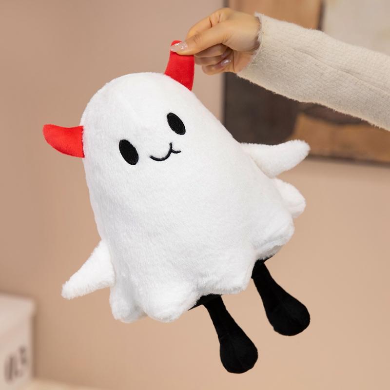 Avocado and Ghost Plush Toy, Perfect for Home Decor, Kids Birthday, Mother's Day, Halloween, Unisex Soft Stuffed Animal Gift