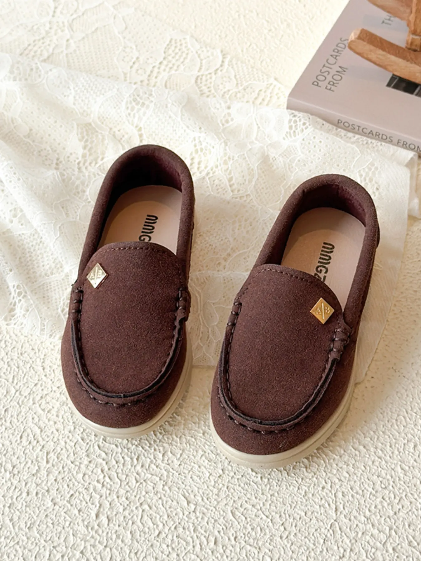 Sandal Loafers, Korean Minimalist Style, Textile Upper, Rubber Sole, Elegant Design, Spring & Fall Wear, Daily School Outing