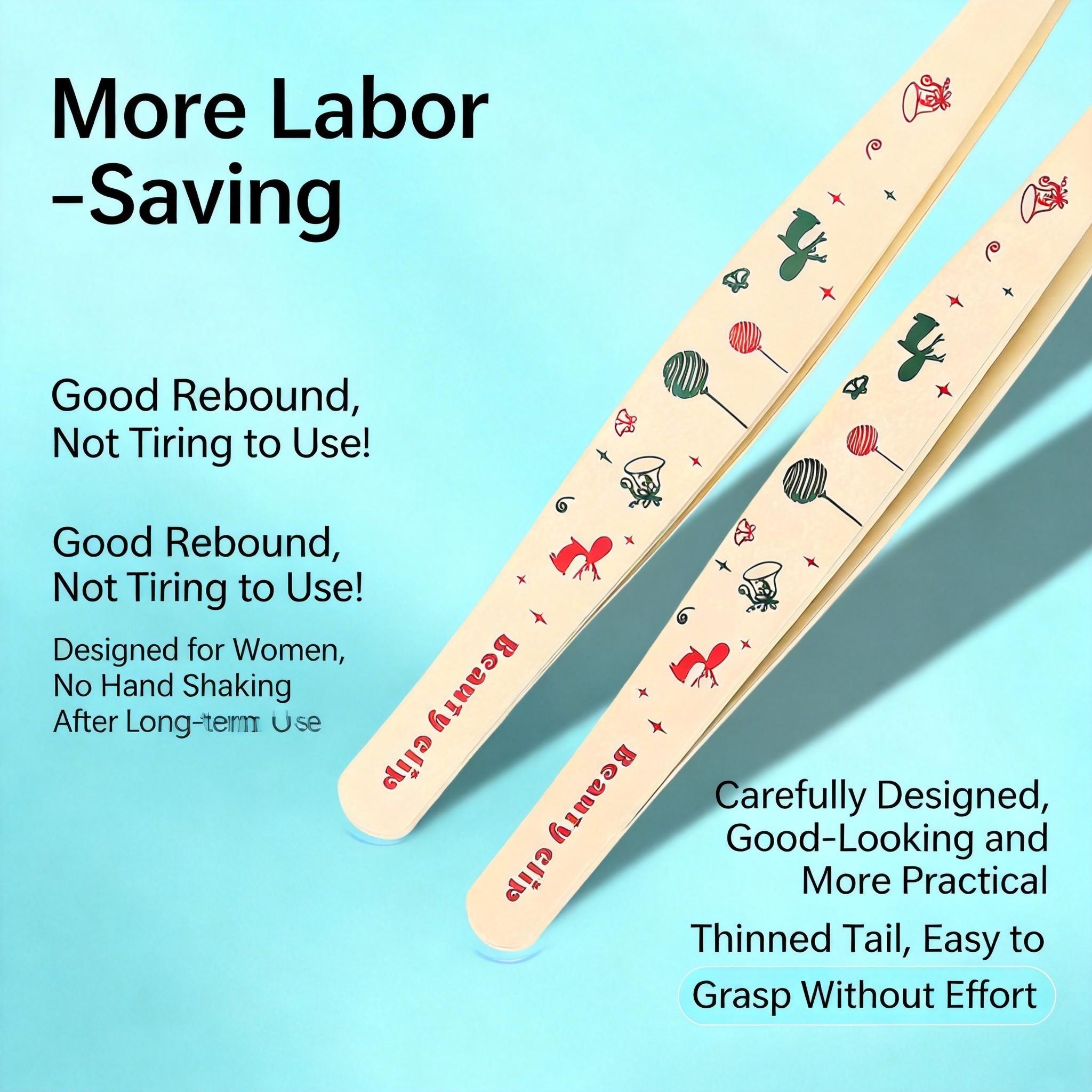 Professional Eyelash Tweezers, High Precision Gold Feather Dolphin Clip, Specialized for Lash Extension and Handmade Crafting