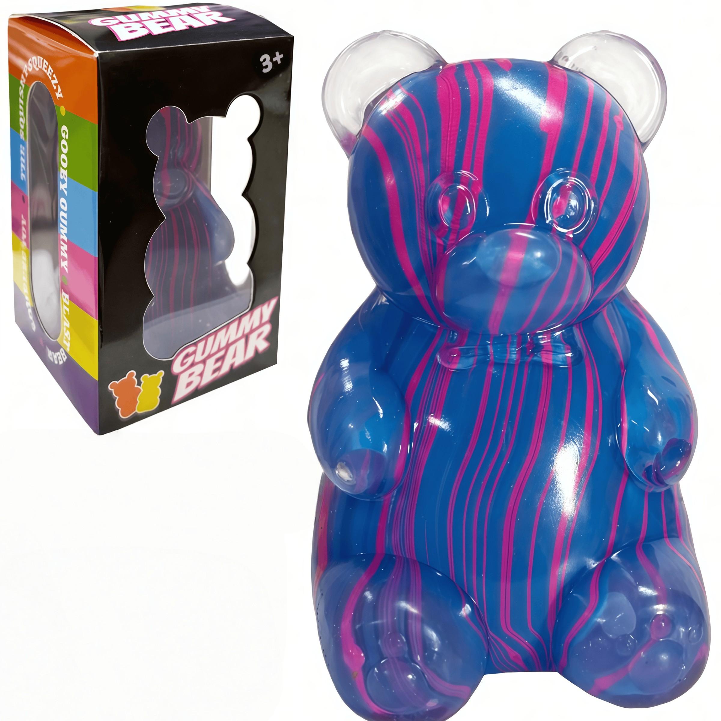 1/4 Pack Marbled Gummy Bear - Sensory Fidget Toy, Jelly Filled, Squeeze Toy, Stress Relief, Anxiety Relief, Decompression Toy, Birthday Gift, Gift Bag Filler