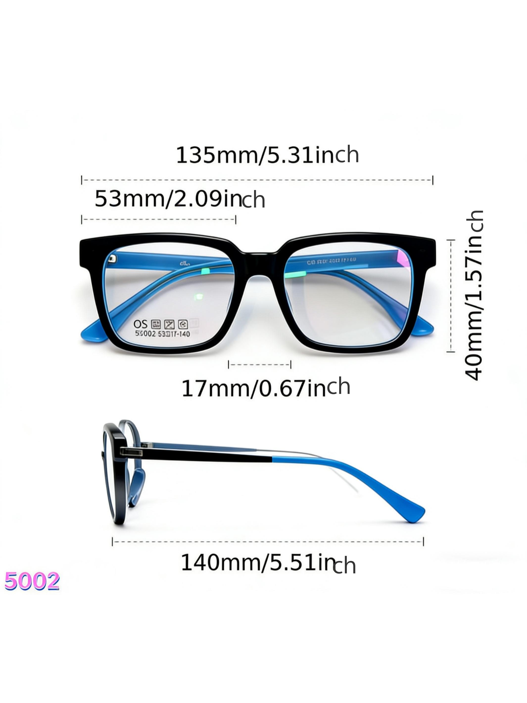 Single-Piece Cat Eye Glasses Frame, Korean Style Lightweight Design, Wide Nose Bridge Comfortable Fit, Blue Light Protection for Office Women