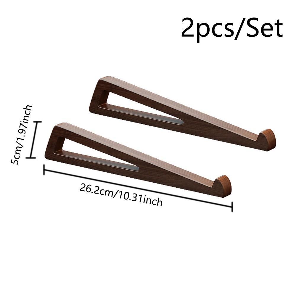 1 piece/set of solid wood laptop stand for heat dissipation, suspended convenience, desktop height increase, vertical stand, tablet storage rack