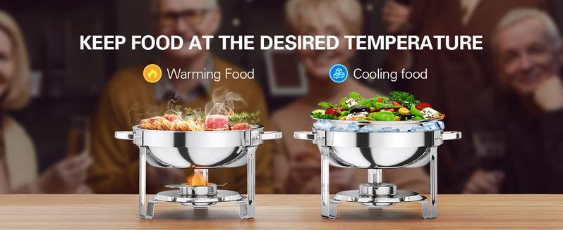 Party Buffet Server Kit Chafing Dish Hot Pot Buffet Set Stainless Steel Buffet Food Warmers for Party Full Size Kitchenware pots pans set