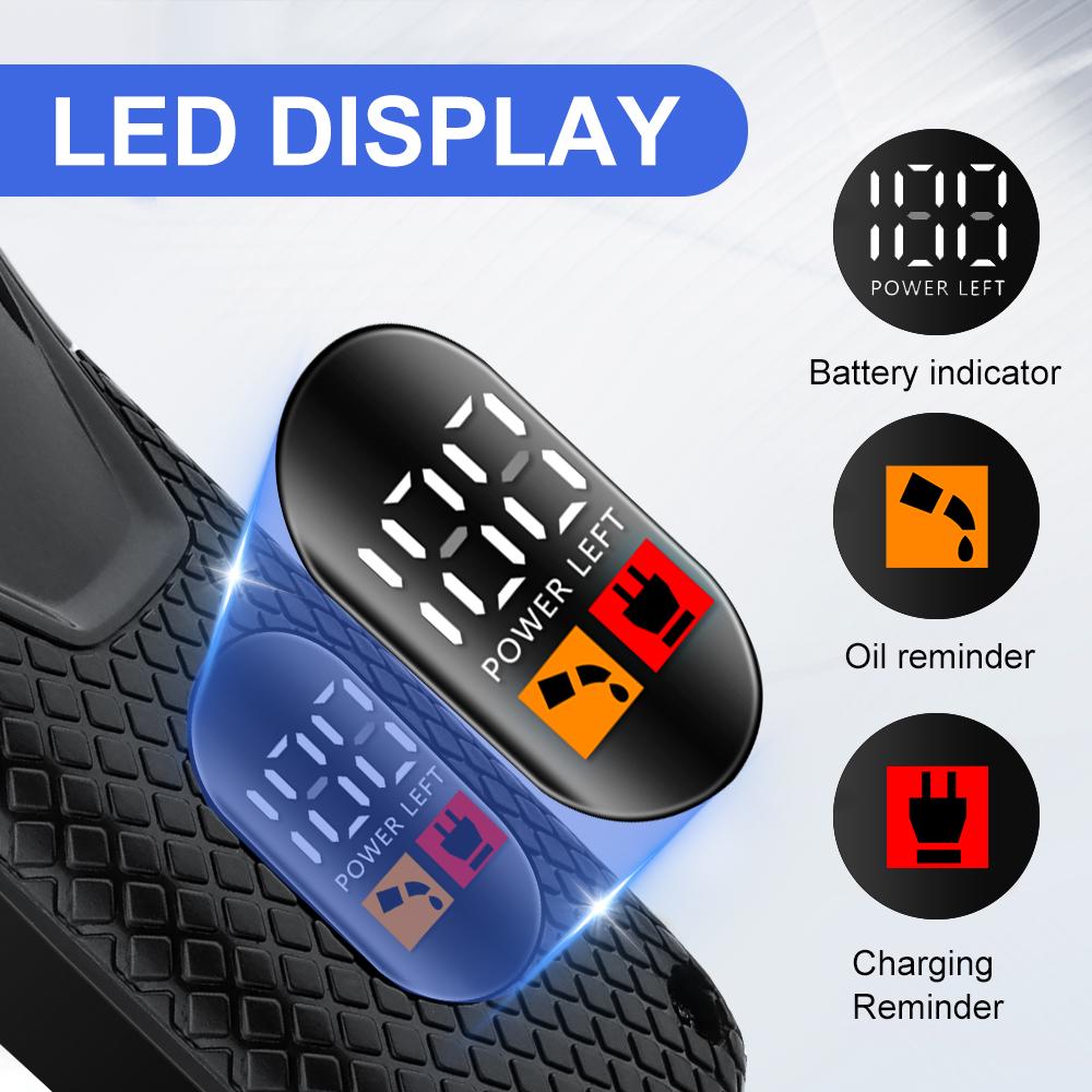 5-piece men's professional hair clipper suit, professional men's haircut suit, long hair trimmer, Cordless hair clipper, wireless USB charging hair clipper, the ideal choice to meet your nursing needs.