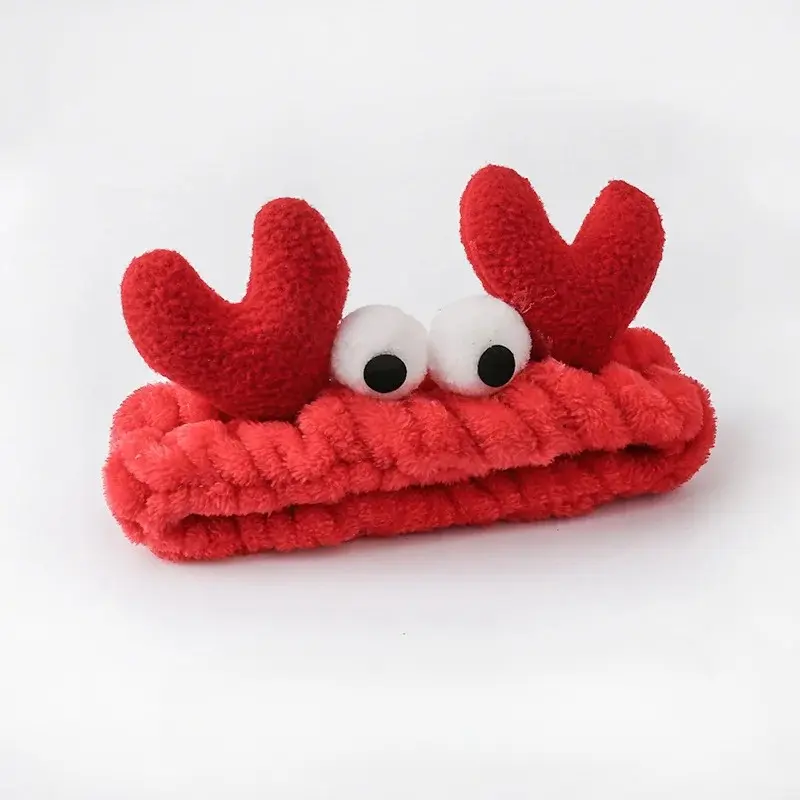 Cute Plush Spa Headband for Women, Wide Non-Slip Face Wash Hair Band, Soft Hair Holder for Skincare, Makeup & Beauty Routine