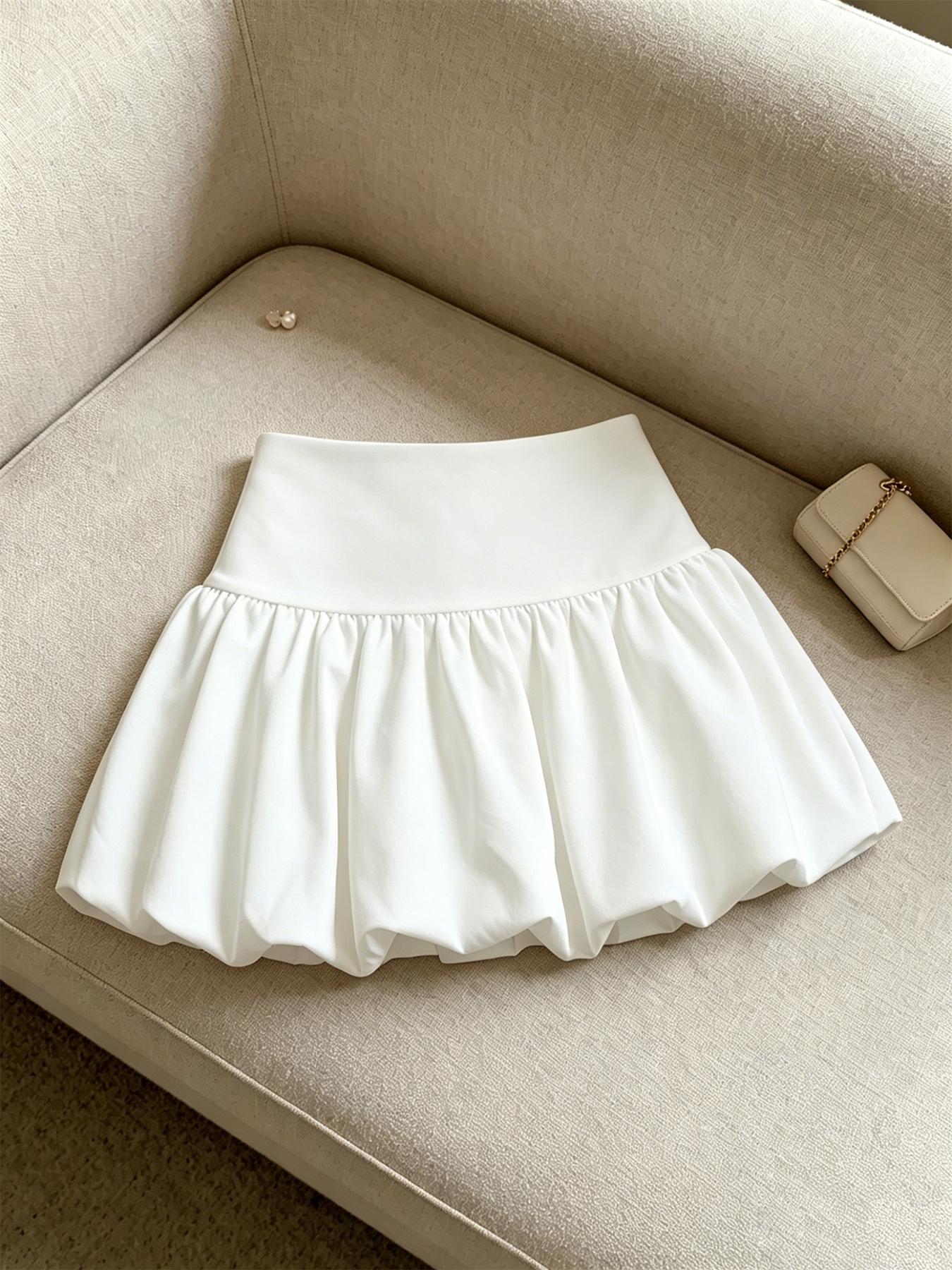 Women's High Waist Pleated Skirt