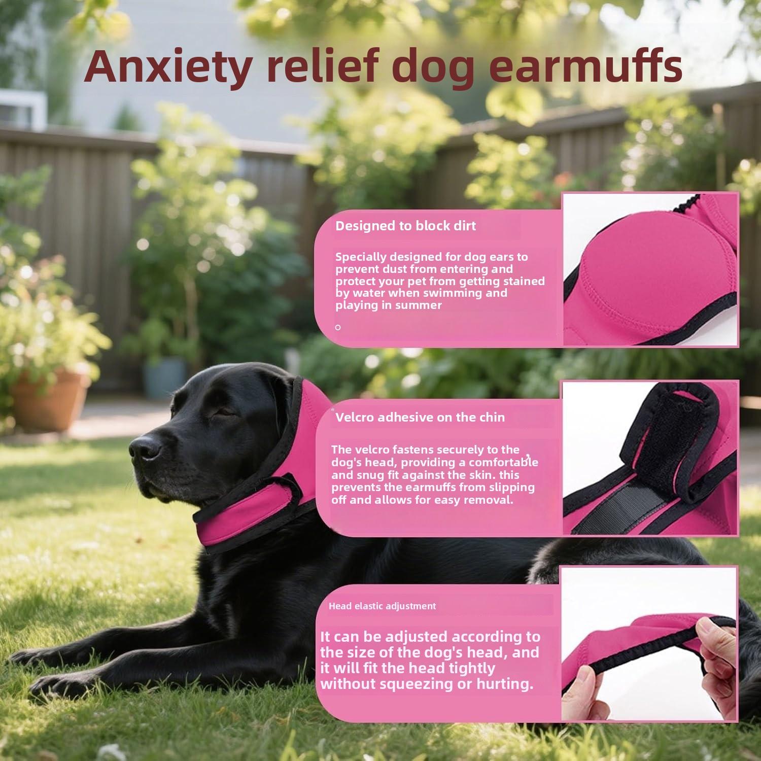 Thickened and oversized dog earmuffs for swimming, noise-reducing calming hat, warm hoodie 0kg with noise-reducing earmuffs available
