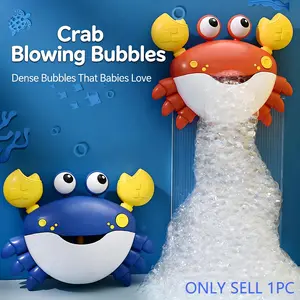 Electric Crab Bubble Machine, Bath Bubble Maker, Bath Toy for Kids, Music Play, Unisex Baby Shower Gift, Perfect for Boys & Girls