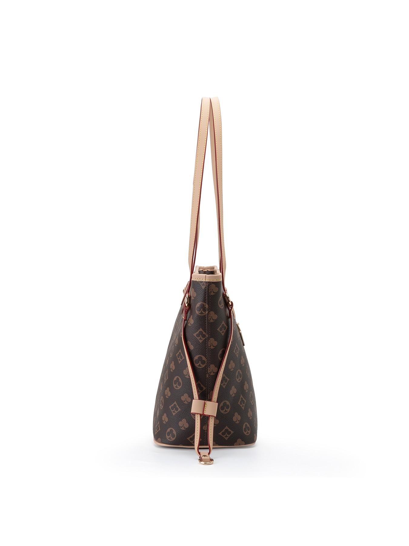 2 Piece Set Fashion Tote Bag, European and American Print, Large Capacity Commuter Handbag, Women's Outdoor Travel Shopping Bag, Shoulder Crossbody Bag