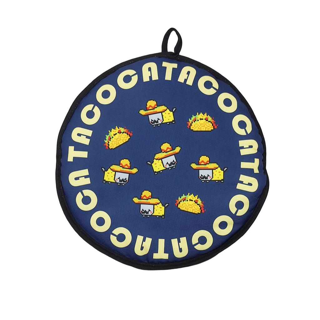 Mexican Thickened Corn Tortilla Insulation Bag, Pure Cotton Round Heat Resistant, Ideal for Mexican Cuisine, Durable & Reusable