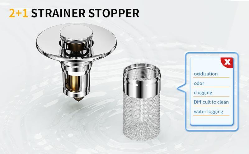 Buy 1 Get 1 Free Stainless Steel Hair Catcher Drain Protector Portable Anti-Clogging Basket Strainer for Bathroom Gadgets
