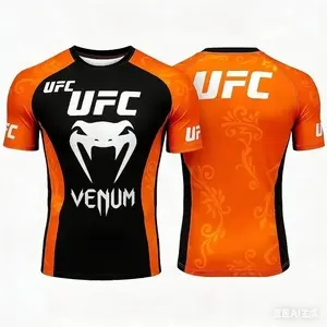 2026 New Hot Selling Boxing Match T-shirt Summer Casual Breathable Sports Oversized Quick Drying Short Sleeve