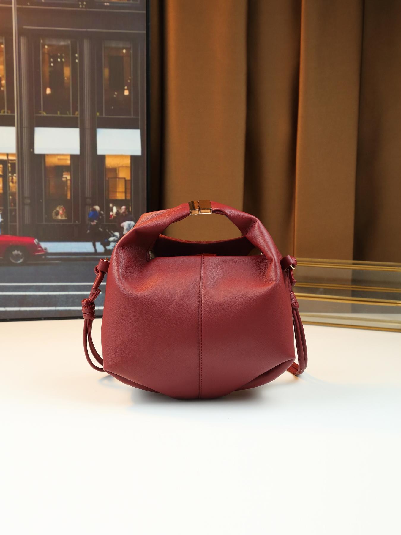 Niche design simple solid color bento bag lychee pattern going out leisure Fashionable Evening Bag shoulder messenger bag dinner bag