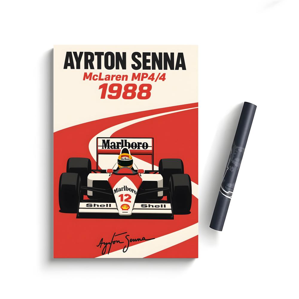 A-Ayrton S-Senna Classic Poster Bedroom Home Decor Art Poster Perfect Gift for Family and Friends