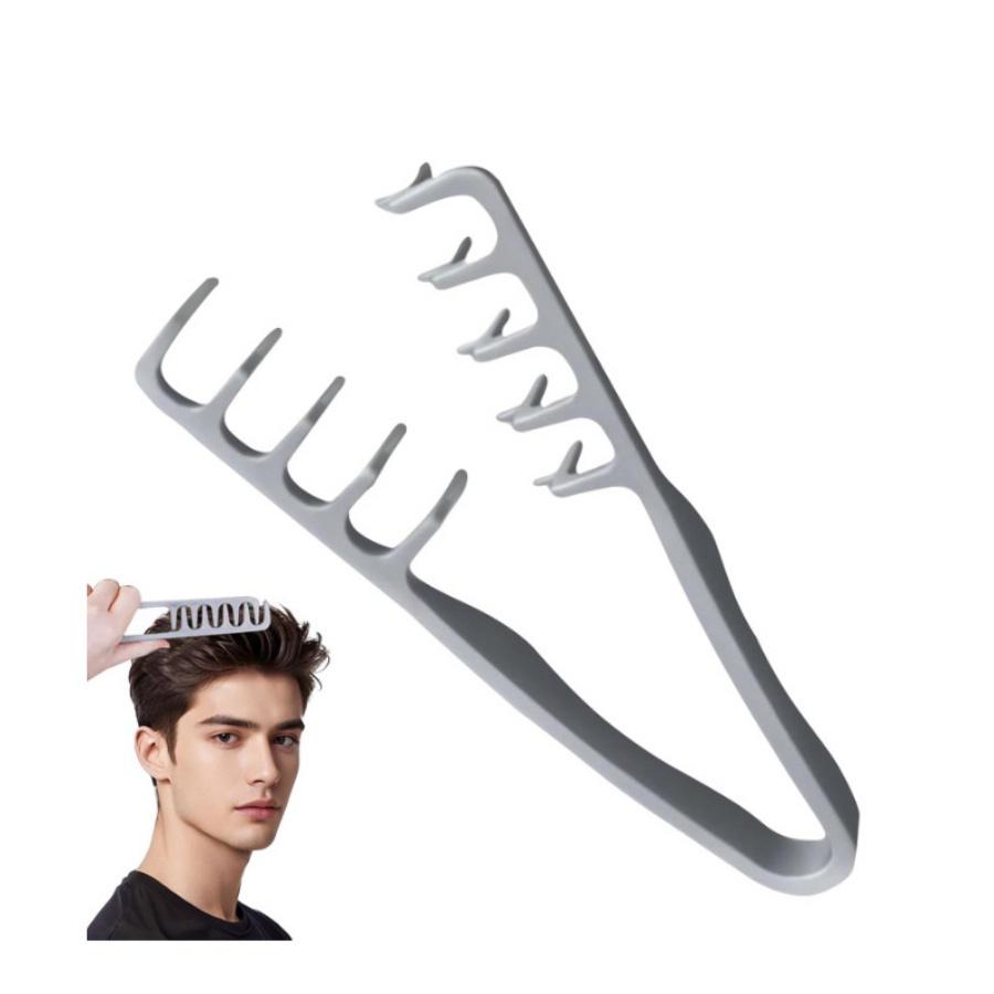 New Fluffy Texture Styling Comb, Hair Parting Cover, Bangs Styling Brush, Unisex Hair Styling Tool, Fresh Design, 1 Piece