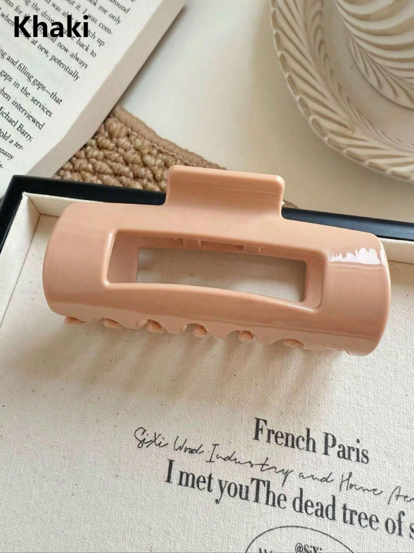 Soft Silicone Hair Claw, High-End Anti-Drop Unbreakable Hair Clip, Square Hair Soft Claw Clips for Women, Flexible Clawclip for Thick Hair, Lightweight Large Cozy Clip Special soft hairpins, suitable for various occasions, 2026 New Design Hair Accessories