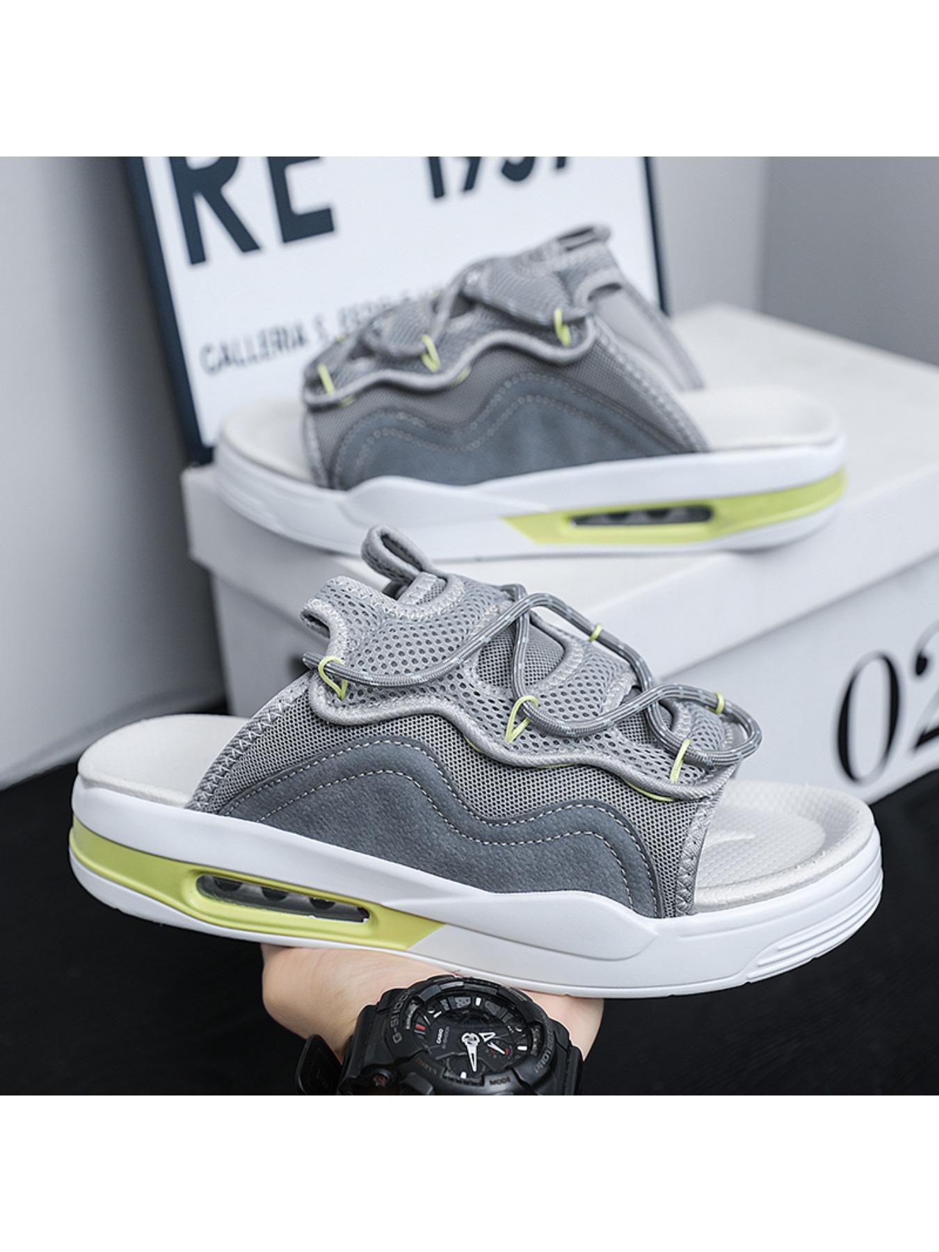 Summer thickened sandwich bottom slippers, fabric breathable sandals, fashion slippers men 's slippers