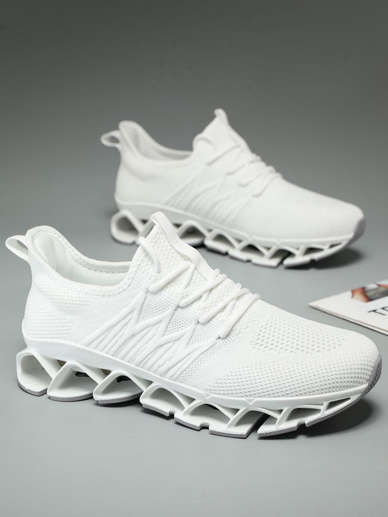 Men's Running Shoes Blade Tennis Walking Fashion Sneakers Breathable NonSlip Gym Sports Work Trainers,Knitted Mesh Breathable AndComfortable Platform Sneakers Runner Training Footwear Boy Athletic Closed Casual