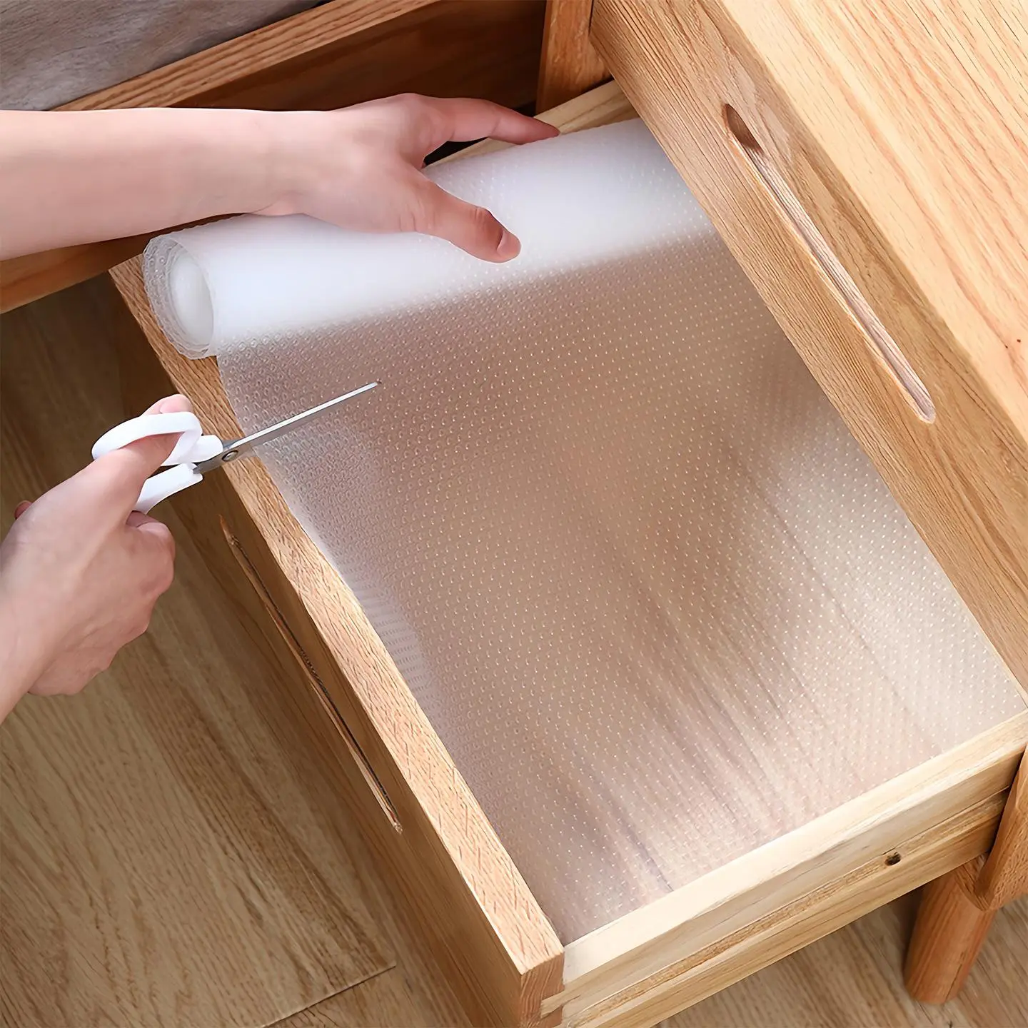 Shelf Liner Drawer Liner for Kitchen Cabinets (11.81 x 39.37 Inches) - Non-Slip Easy Clean Kitchen Cabinet and Cupboard Protector, Waterproof Mat, Clear Roll