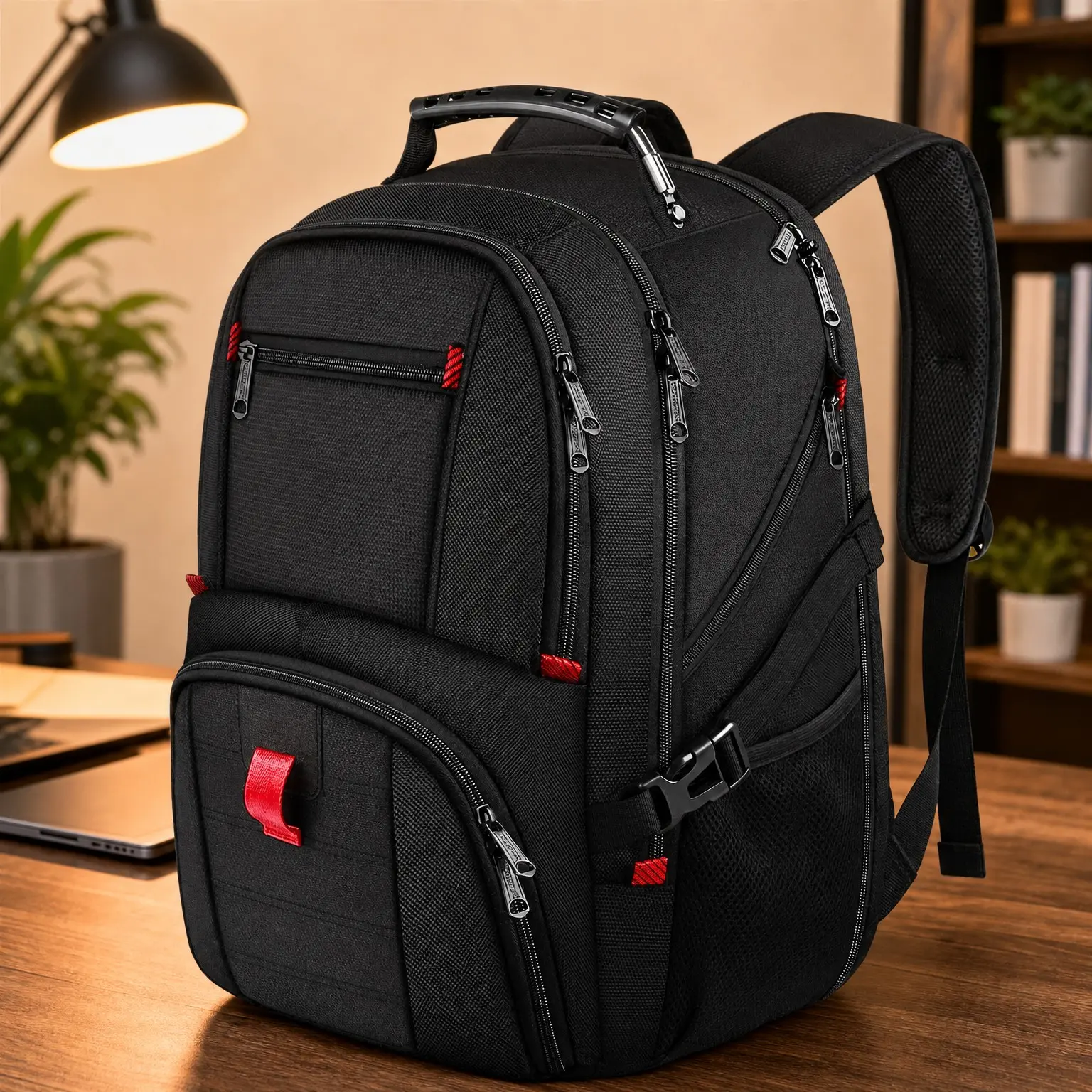 Large Heavy Duty Laptop Backpack for Men & Women, 17 Inch Carry-On Flight Approved Travel Backpack, Water Resistant College Business Work BookbagGift