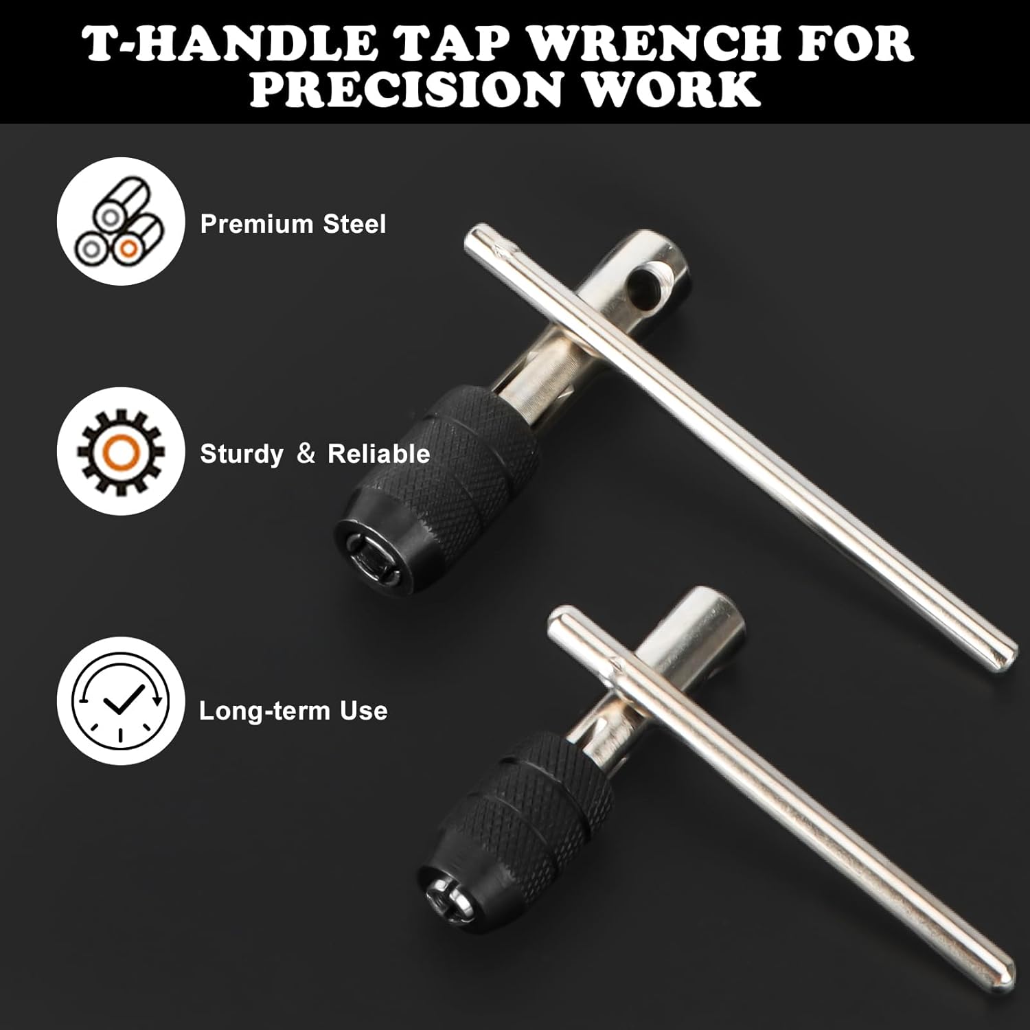 Metric Tap Set 10 count, Adjustable Tap and Set with 2 T Handle Tap ...
