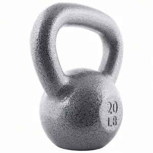 20lb Barbell-Style Cast Iron Kettlebell| High-Intensity Multifunctional Training Tool, Ideal for Full-Body Strength & Multi-Movement Workouts| Suitable for Home and Gym Use