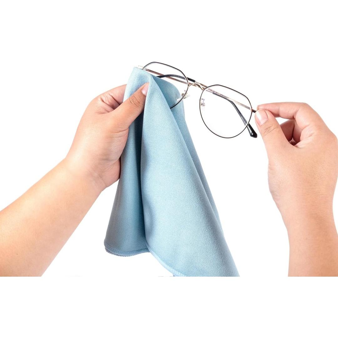 6/12/15pcs Microfiber Glass Cleaning Cloth, Lint Free Quick Dry, Ideal for Windows, Glasses, Windshields, Mirrors & Stainless Steel