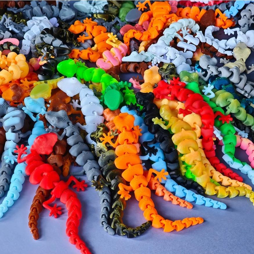 5pcs Mini Lizard Decorations, Natural Style Micro Landscape, Plastic Material, Indoor Aquarium Decoration, DIY Hobby Essentials