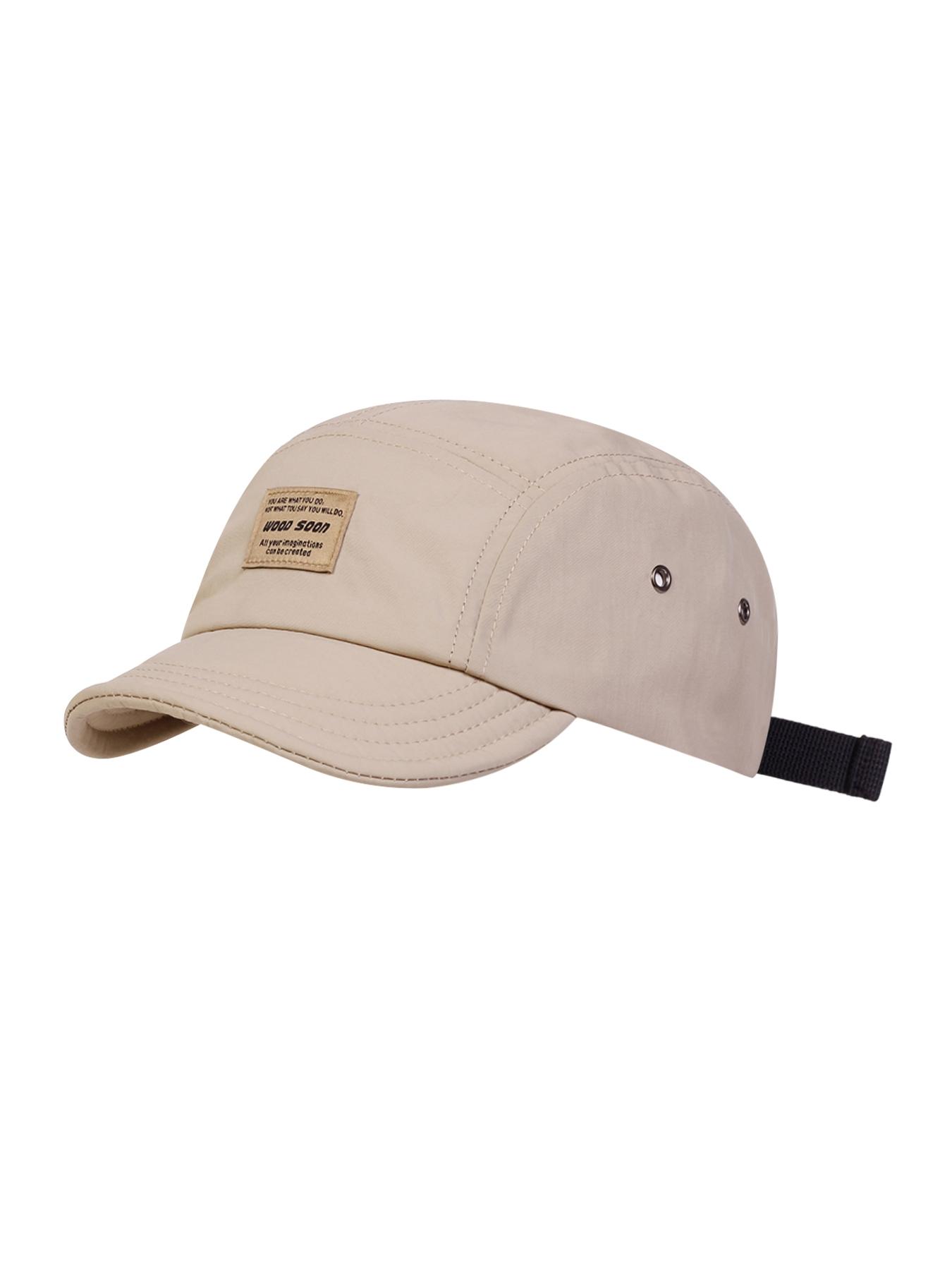 Unisex Wood Soon Quick-Dry Baseball Cap, Adjustable Sun Protection Casual Hat for Spring & Fall, Outdoor Travel Beach Vacation