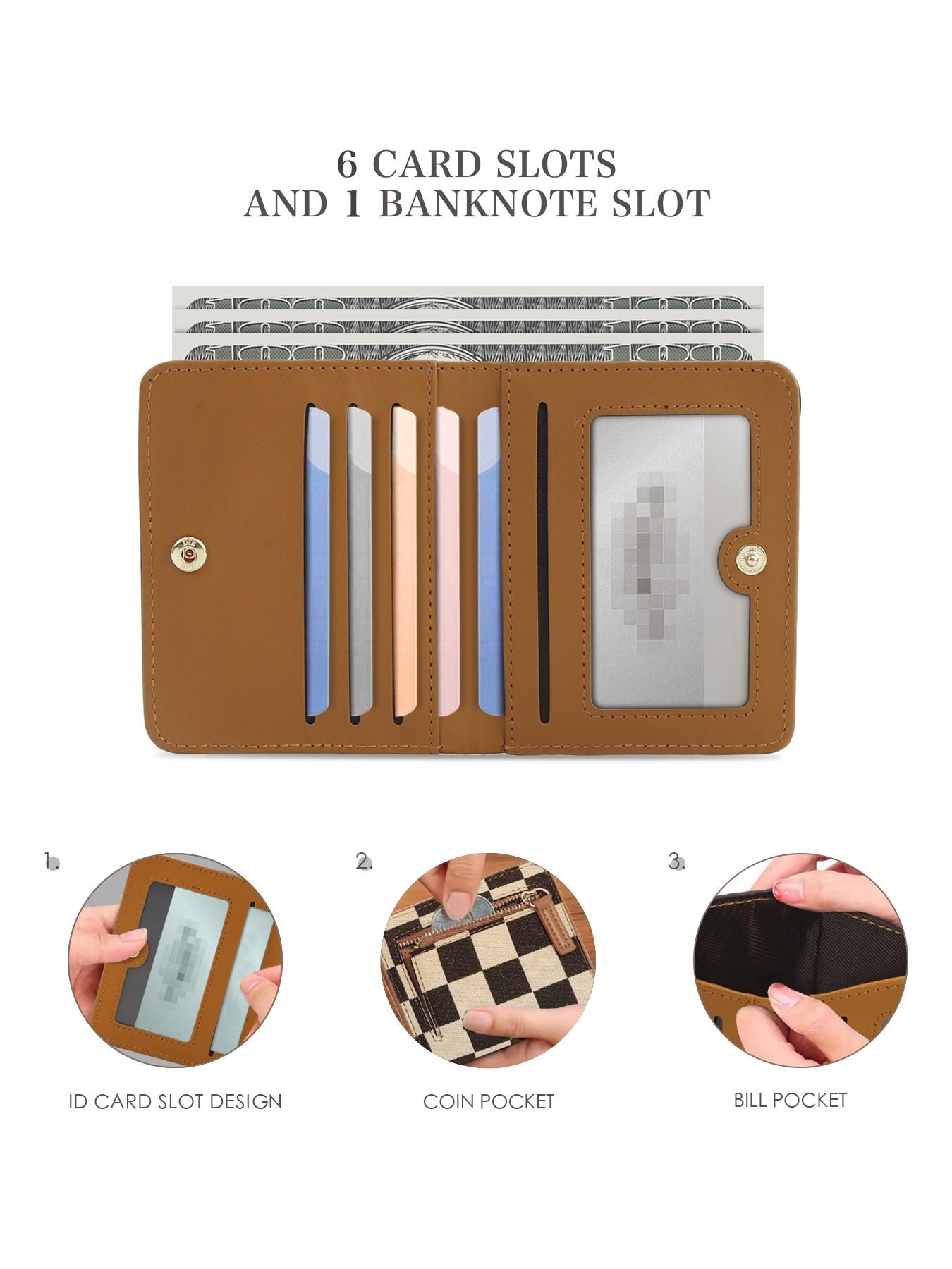 Women's Minimalist, Casual Versatile Zipper Card Holder, Trendy All-match Wallet for Daily Use, Fashionable Card Holder