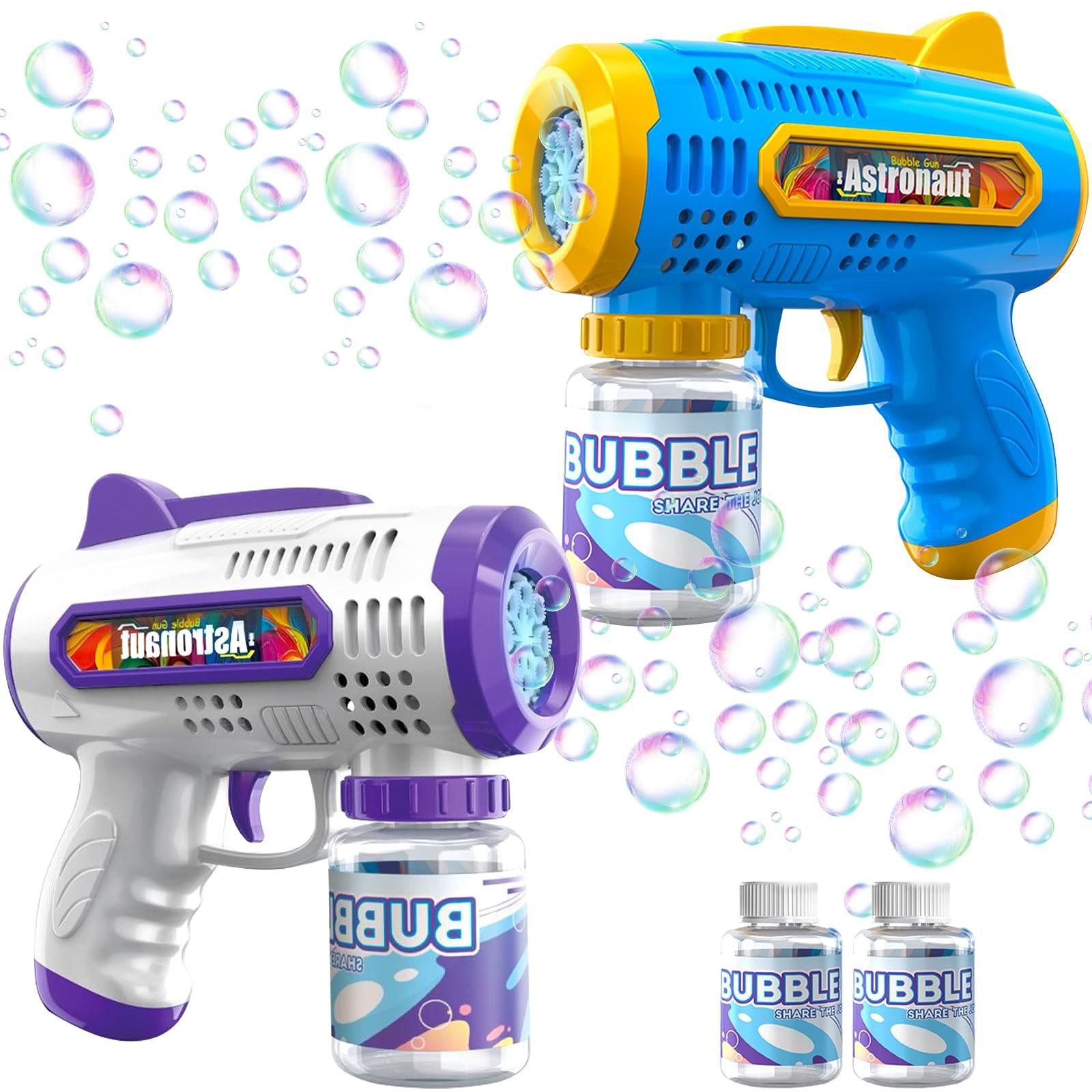 Automatic Bubble Machine for Kids, No-Spill Bubble Toy, Portable Bubble Blower for Outdoor Play, Requires Own 4 Aa Batteries, Handheld Bubble Maker