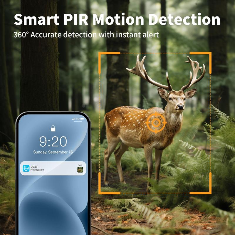 [Live Only] 2 Pack Dual Lens Linkage 4G LTE Cellular Trail Cameras-Solar Powered Surveillance, 360° Pan Tilt,2K Live View, No WiFi, Cellular Data Replenishment Required