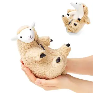 Removable Sheep Cosplay Simulation Lamb Farm Internet Celebrity Plush Cute Adorable Plush Knapsack Pendant Keychain Kids Gift