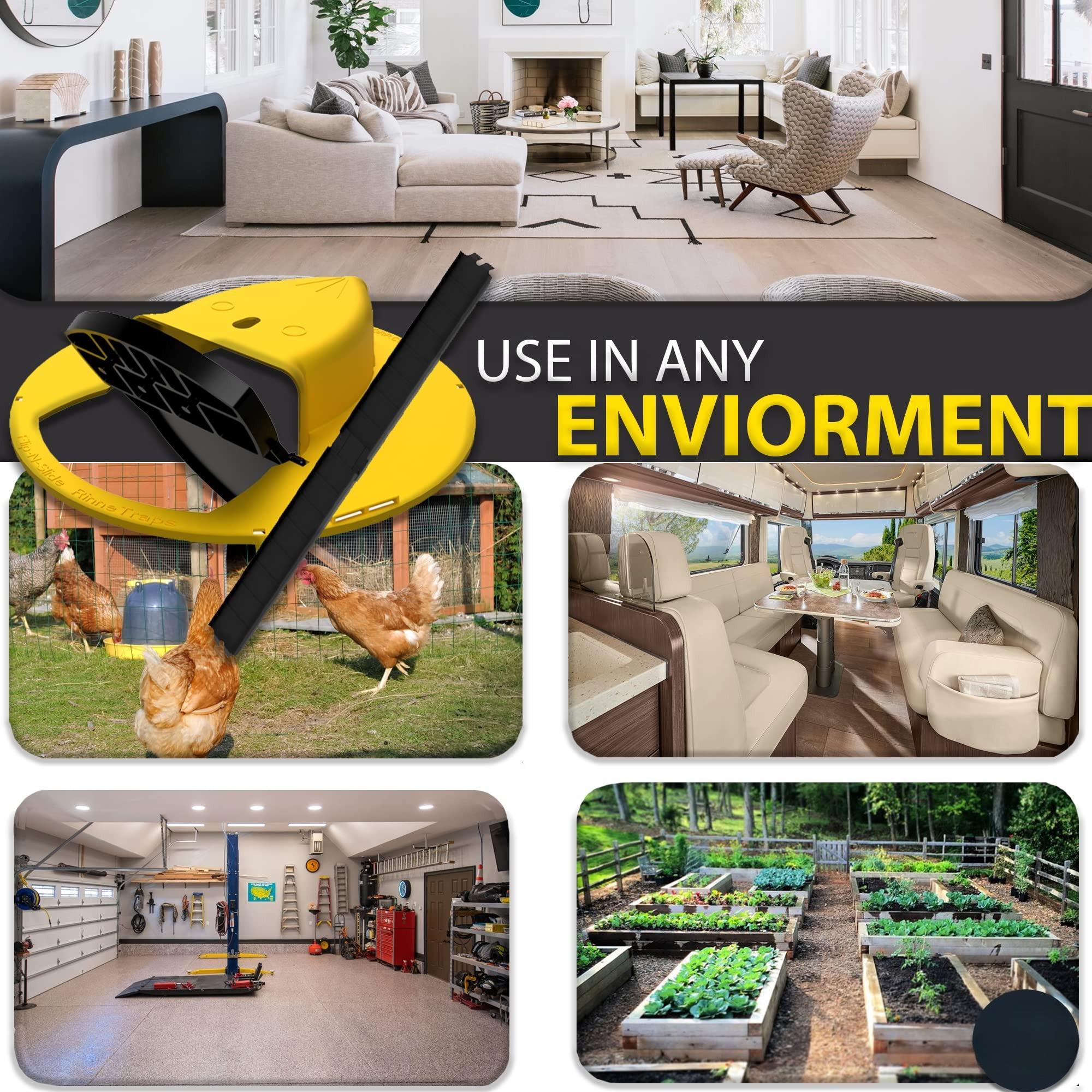 Mouse Rat Trap Flip, Mouse Traps Indoor for Home, Multi-Catch, Auto-Reset, Humane Mouse Trap, Rodent Pet Safe Reusable Mouse Trap, Slide Mouse Trap Lid Mouse Trap, Mouse Traps Bucket, for indoors, outdoors, barn, workshop, chicken coop or garden