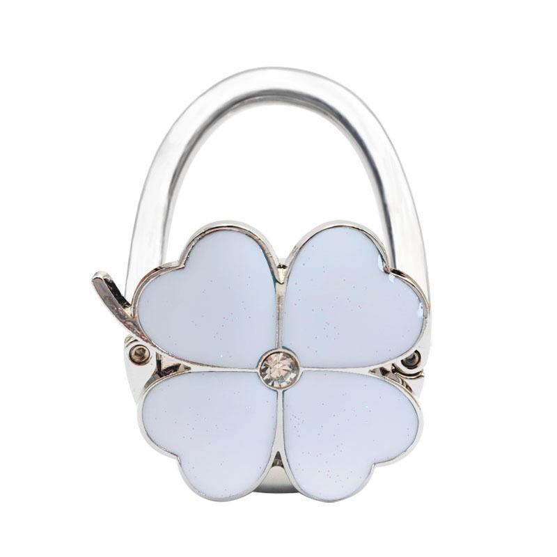 Clover Design Foldable Tote Bag, Foldable Wallet, Desktop Hook Stand, External Oil-Dripping Four-Leaf Clover Bag Hanger