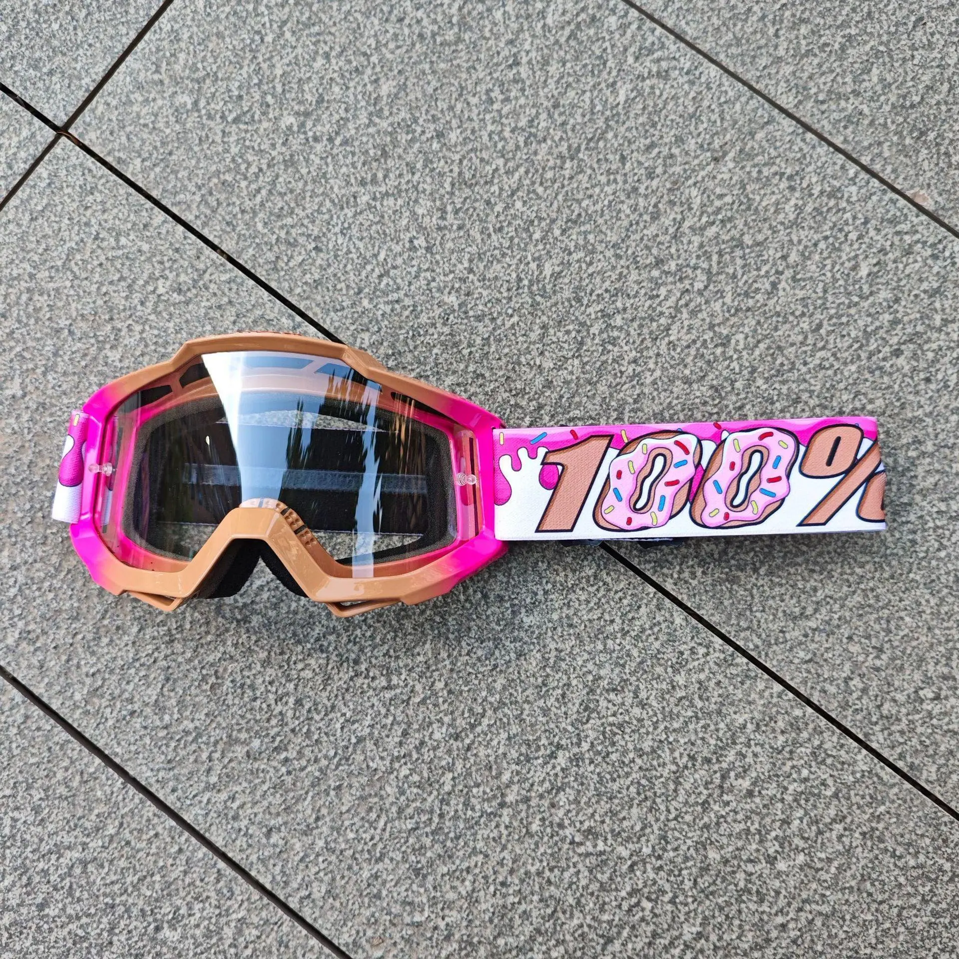 Stylish Motorcycle Goggles with UV Protection, Windproof Riding Goggles for Motocross, Off-Road, Skiing, Snow Sports & Outdoor Cycling