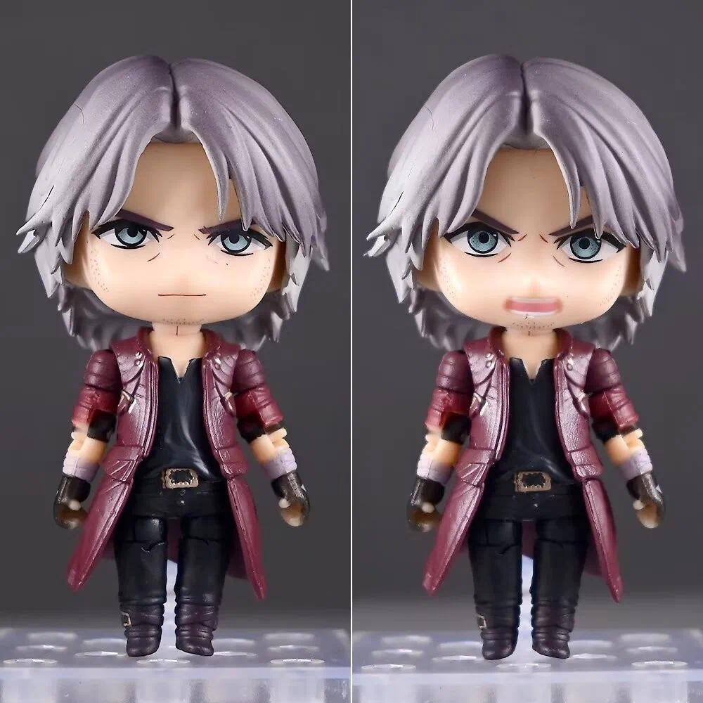Q Version Nendoroid 1233# Dante Figure Devil Series Movable Face-Changing Doll Collectible Model Desktop Gifts For Anime Lovers