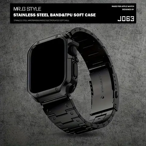 Dimpled Full Metal Band, Wearable Accessories for iWatch Series 11/10/9/8/7/6/5/4/3/2/1/Ultra/SE2, 42/44/45/49mm for Men and Women