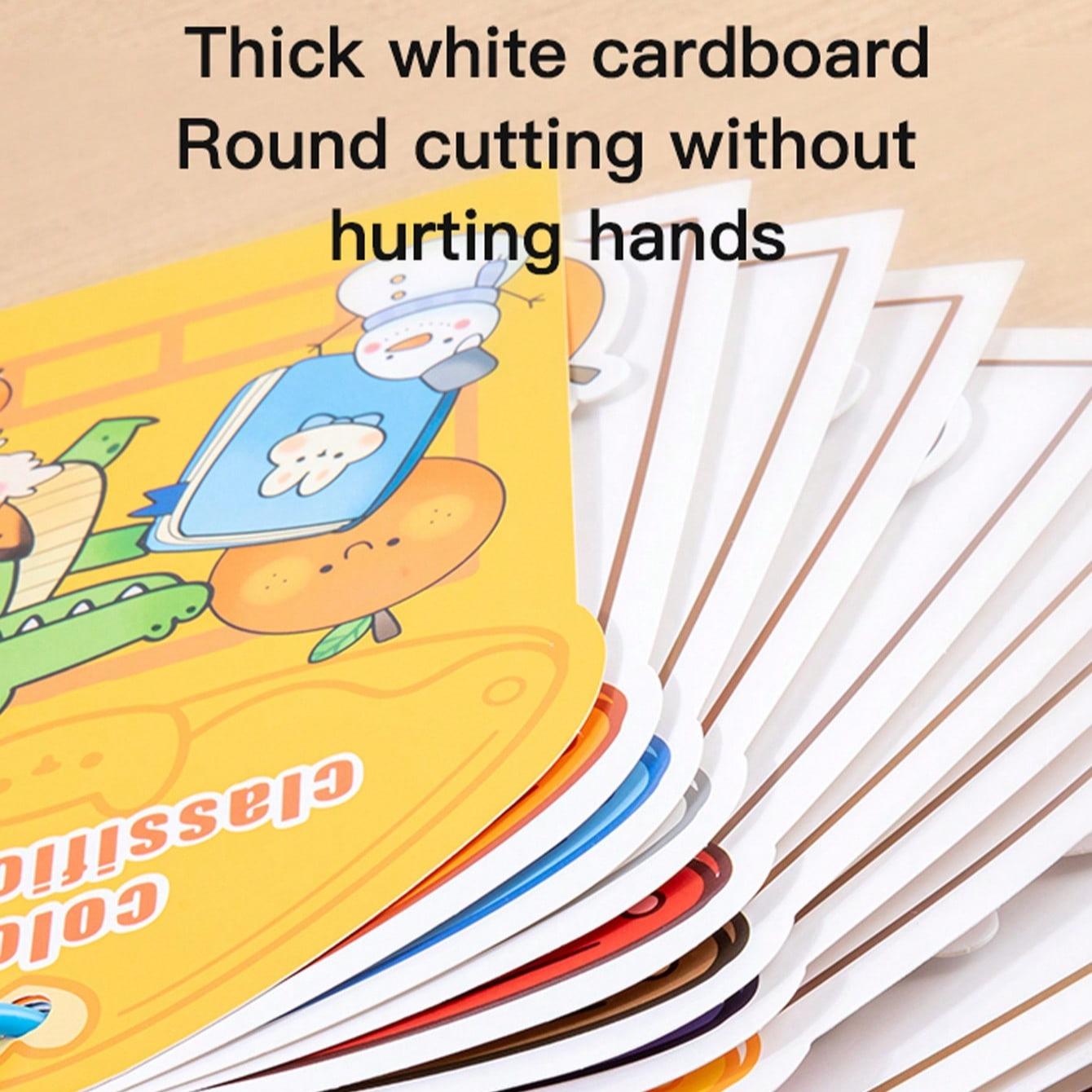 Interactive Magic Sticker Book, 48 Items & 6 Scene Cards, Reusable Sensory Toys, Improves Focus & Sensory Development