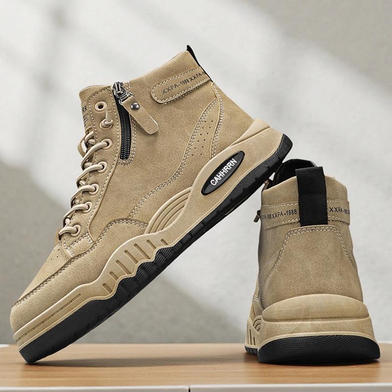 New Men's Fall Winter Side Zipper One-Step Comfort Casual Sports