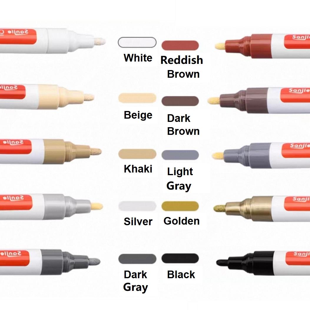 Tile Marker Grout Pen Set, 1/3/10pcs Wall Gap Repair Tool for Tile Floors & Bathrooms, New Seam Filler Pens for Home Improvement Projects