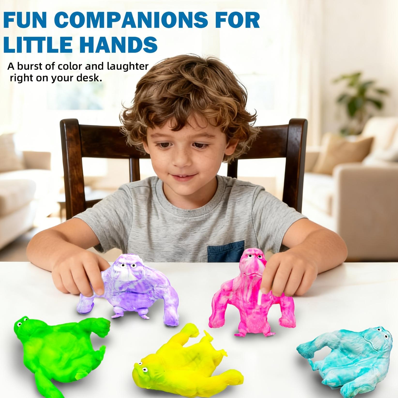 Super Stretchy Gorilla Fidget Toy, Squeeze Monkeys Stretchy Monkey- Original Sensory/Fidget Collectible Toys Holiday Party Gifts, Christmas, Halloween, Easter Basket Stuffing.The Filling Material Is PVA Sponge, Not Sand