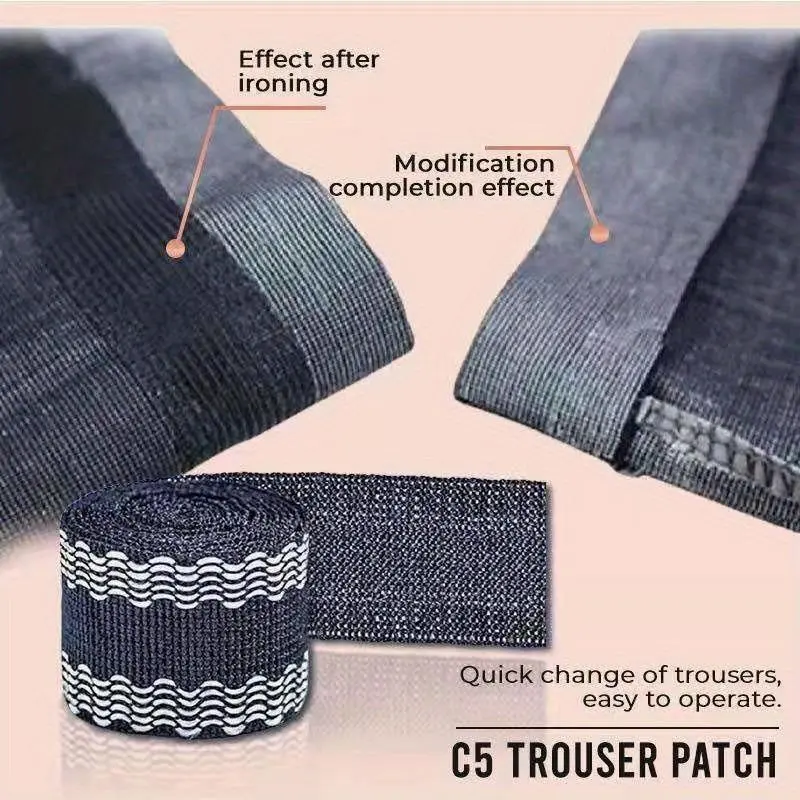 Self-Adhesive Pants Paste DIY Iron On Pants Edge Shorten Repair Pants For Jean Clothing And Jean Pants Apparel Sewing Fabric