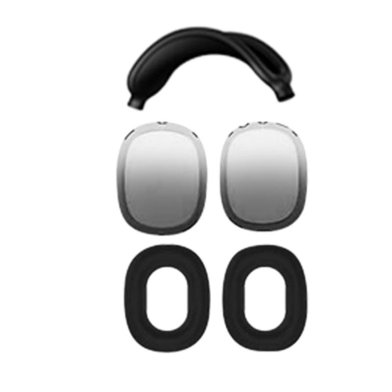 Silicone Case Cover for AirPods Max 2 Headphones,Clear Soft TPU Ear Cups Cover/Ear Pad Case Cover/Headband Cover for AirPods Max 2/1 (2026/2024/2020),Transparent Accessories for Apple AirPod Max