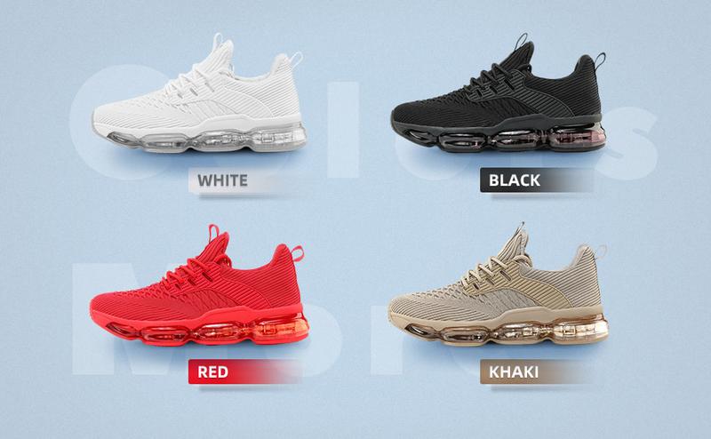 Men's Running Shoes Air Low Top Comfort Basketball Sneakers Breathable Fashion Tennis Sport Gym Fitness Cross Trainers White