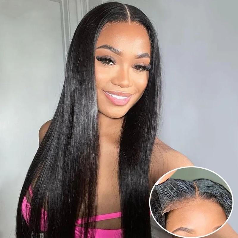 Bling Hair Straight 6x4 Glueless Wigs Brazilian Pre-Cut 5x5 Lace Closure Remy Human Hair Ready To Wear Wig For Women Pre Plucked